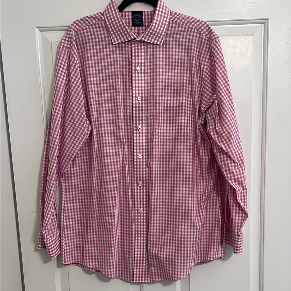 Men's Pink Checkered Shirt